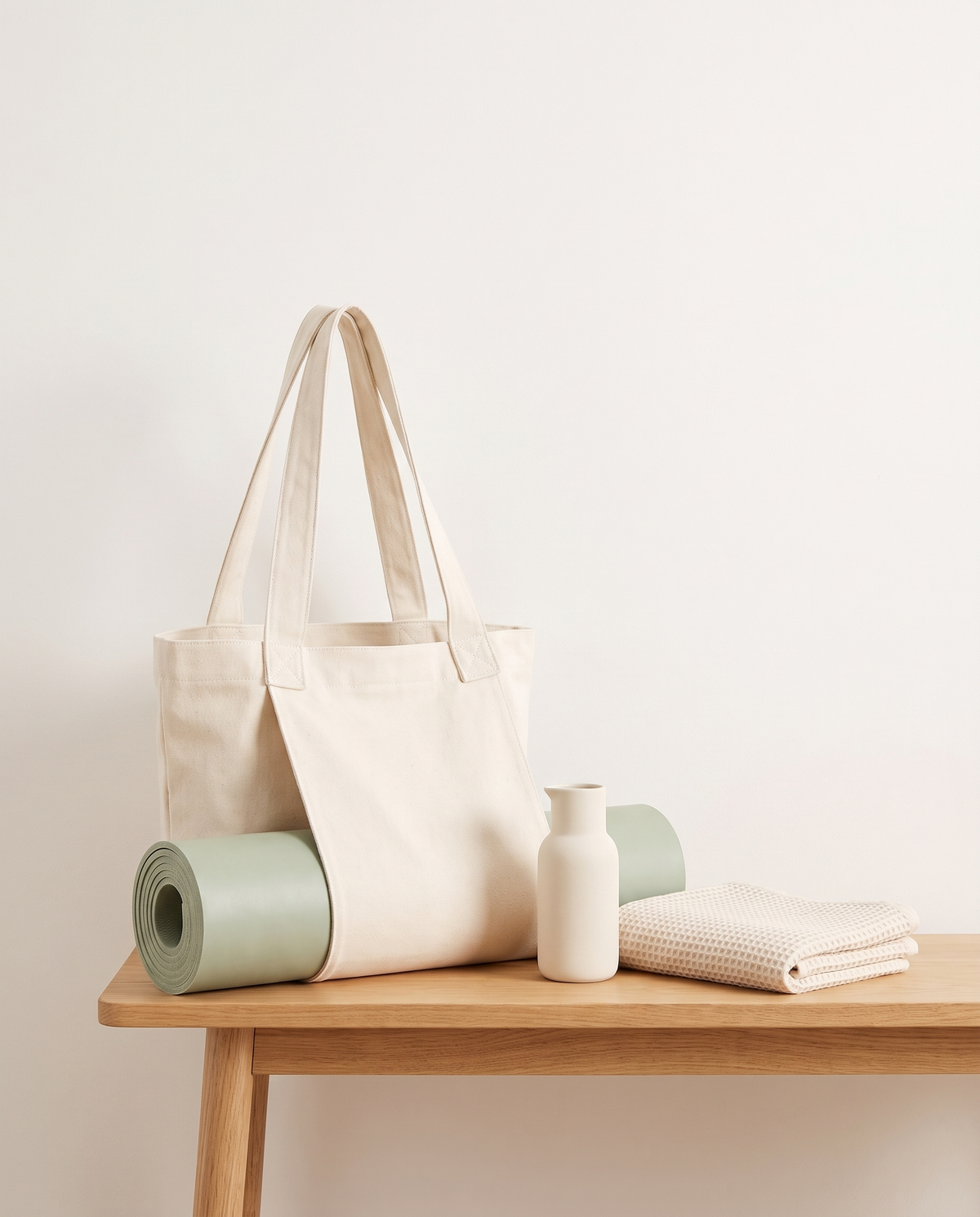 WELLURIA canvas yoga mat bag